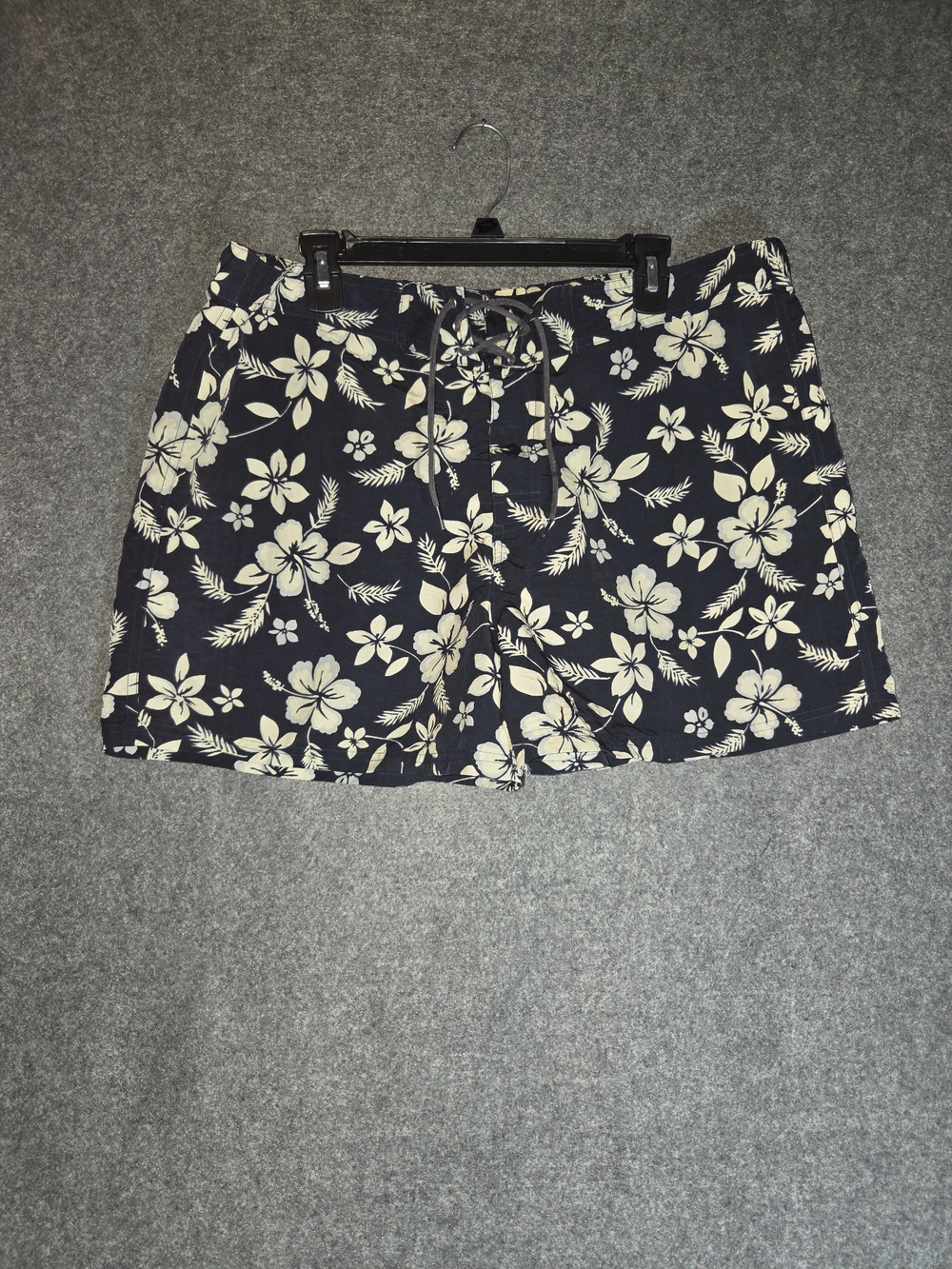 Catalina VTG Women’s Navy Floral Drawstring Board Shorts